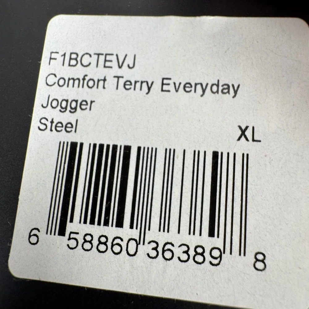 The Normal Brand Comfort Terry Everyday Jogger Steel Grey F1BCTEVJ Mens XL NEW